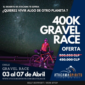 Ticket GRAVEL RACE 400K OFERTA (Pesos Chilenos)