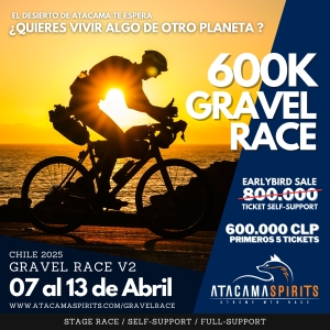 Ticket Earlybird Gravel Race 2025 (Pesos Chilenos)