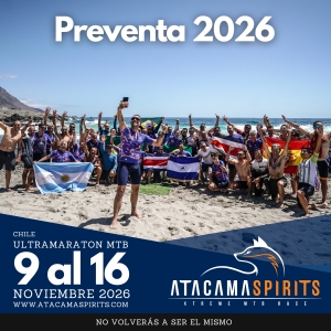 Preventa 2026 Atacamaspirits Ultramaratón